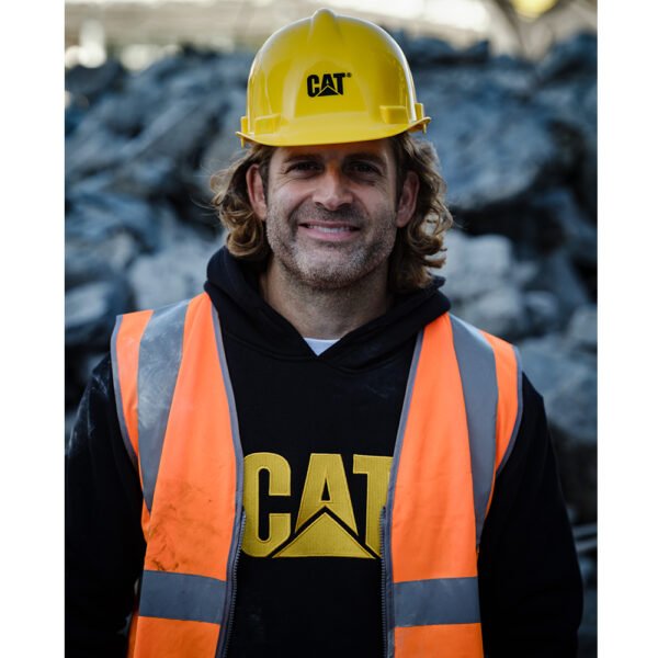 CAT Μπλούζα φούτερ με κουκούλα trademark μαύρη 2XL W10646 - Image 5
