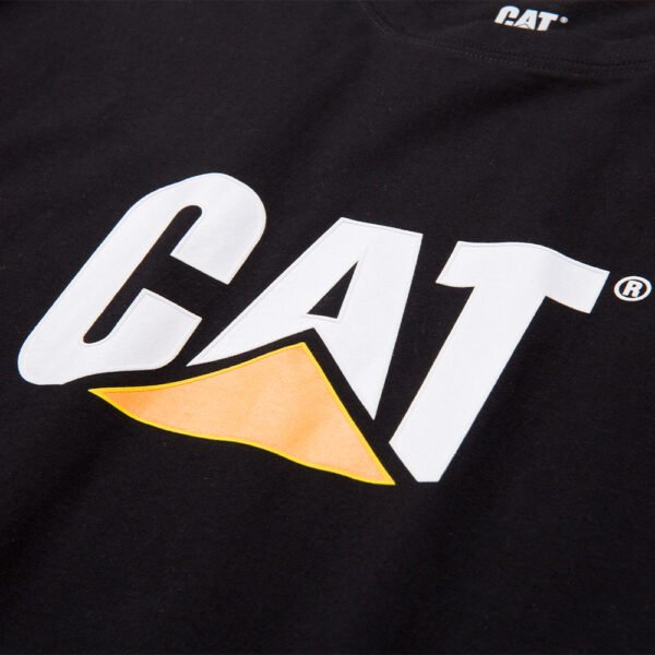 CAT Μπλουζάκι κοντομάνικο μαύρο tm logo XL 1510305 - Image 3
